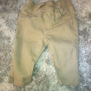 Tan 6-9m girls pants